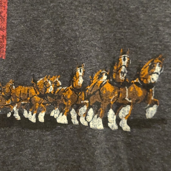 Budweiser M Women's Grey Clydesdales shirt - Picture 4 of 5